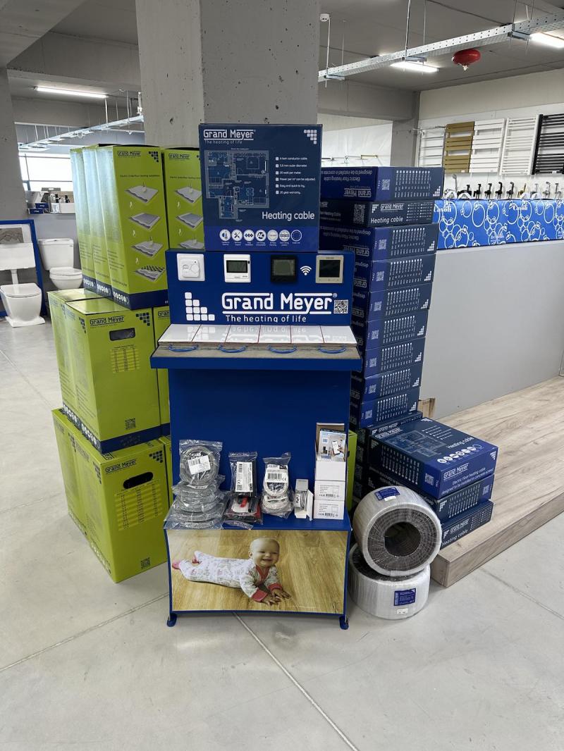 գրանդ մեյեր տաք հատակներ և թերմոռեգուլյատորներ электрический теплый пол grand meyer grand meyer heating cables and temperature controllers