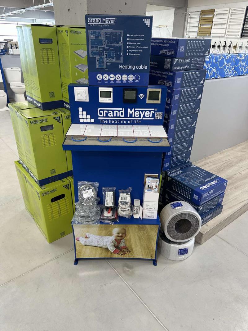 գրանդ մեյեր տաք հատակներ և թերմոռեգուլյատորներ электрический теплый пол grand meyer grand meyer heating cables and temperature controllers