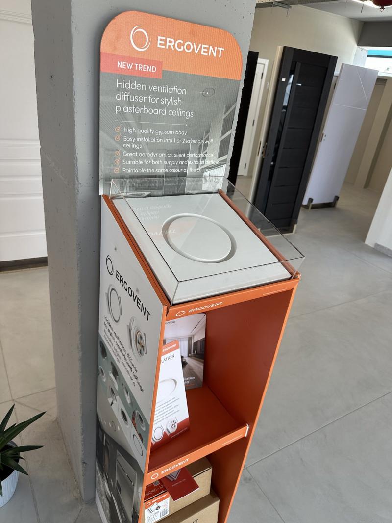 էրգովենտ դիֆֆուզորներ ergovent безрамные воздухораспределители ergovent diffusers