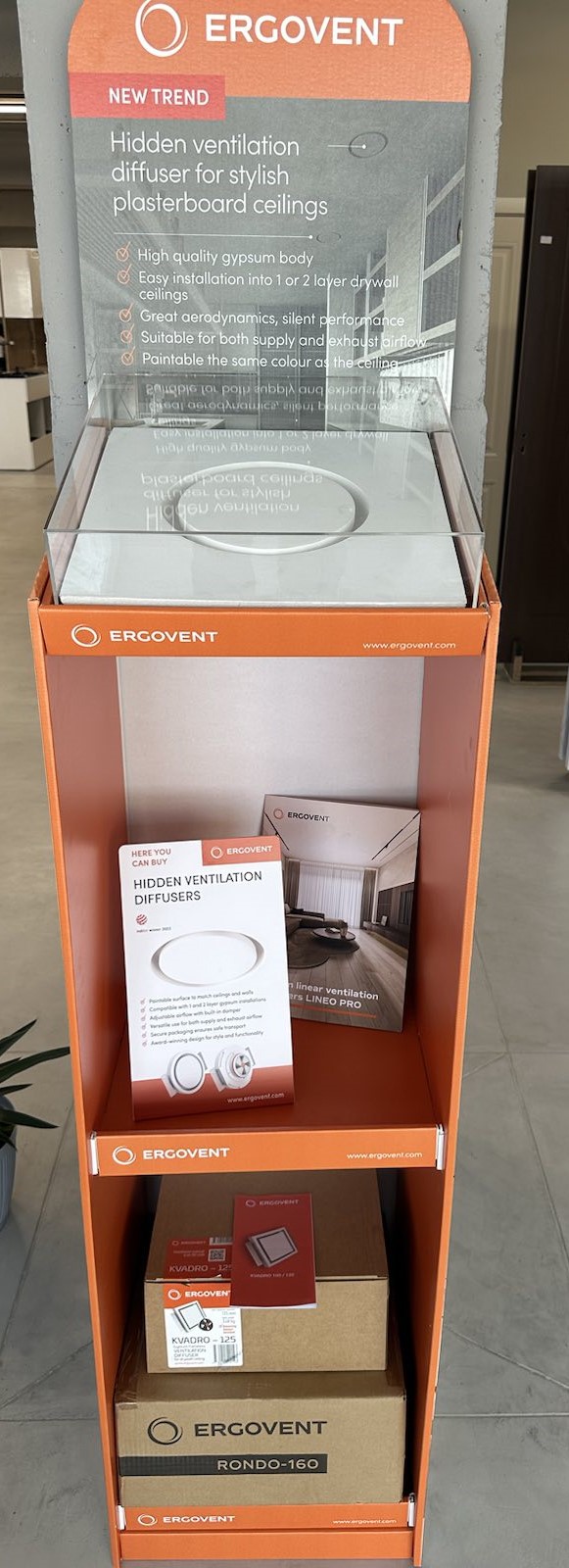 էրգովենտ դիֆֆուզորներ ergovent безрамные воздухораспределители ergovent diffusers