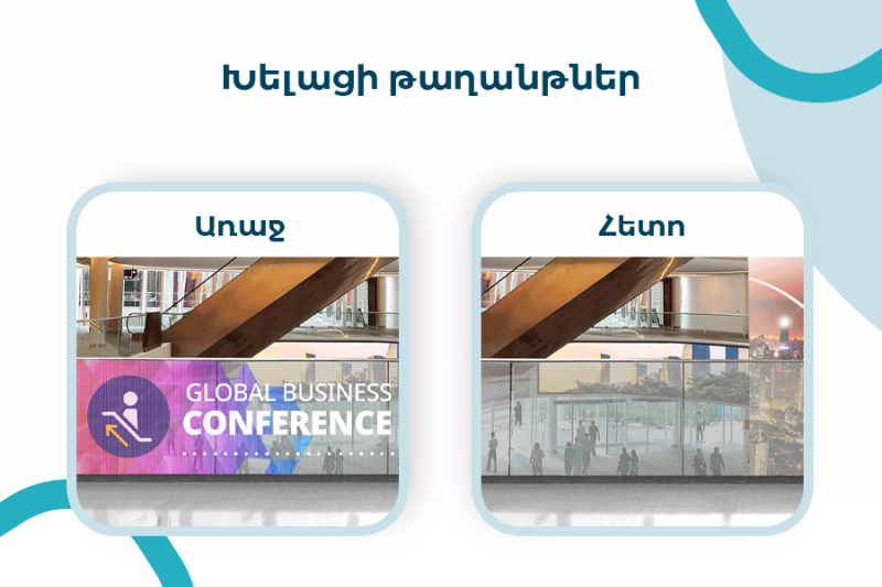 խելացի ինտերակտիվ ինքնակպչուն թաղանթներ ապակիների համար կառավարվող թափանցելիությամբ умные интерактивные самоклеящиеся пленки для стекла с контролируемой прозрачностью smart interactive self adhesive films for glass with controlled opacity