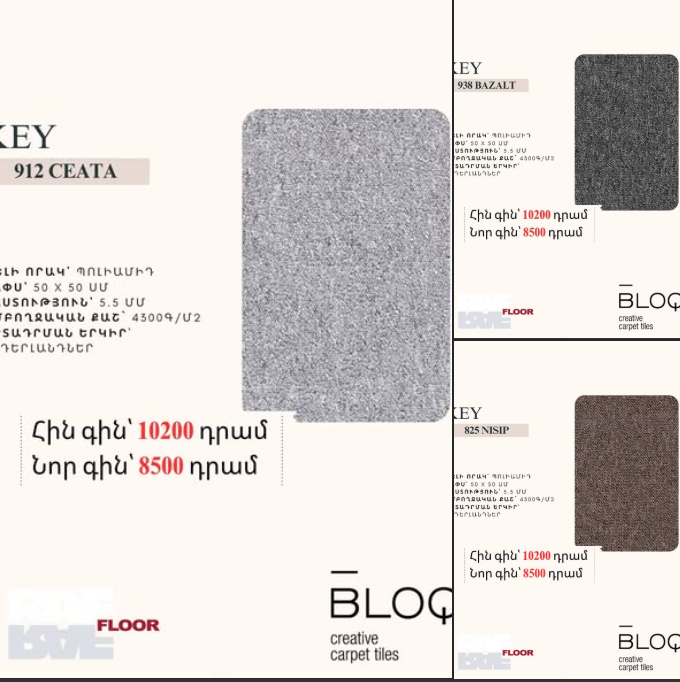 ռաֆ ֆլոր հատակի ծածկերի մասնագիտացված խանութ սրահ